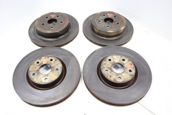 05-07 2005-2007 SUBARU WRX STI FRONT & REAR BRAKE ROTORS SET 5X114 OEM