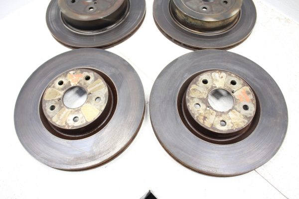05-07 2005-2007 SUBARU WRX STI FRONT & REAR BRAKE ROTORS SET 5X114 OEM - Image 2