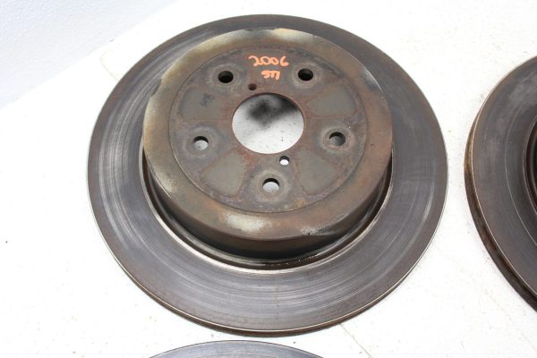 05-07 2005-2007 SUBARU WRX STI FRONT & REAR BRAKE ROTORS SET 5X114 OEM - Image 4