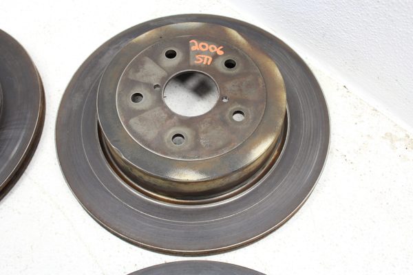 05-07 2005-2007 SUBARU WRX STI FRONT & REAR BRAKE ROTORS SET 5X114 OEM - Image 5