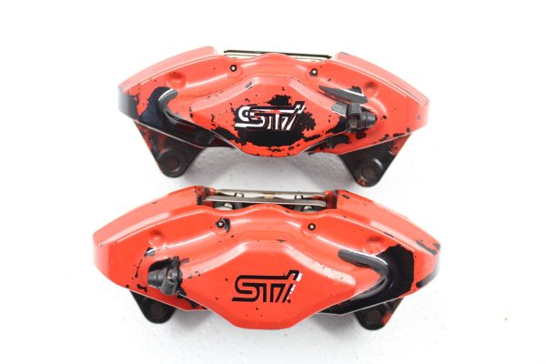 2008-2017 SUBARU WRX STI FRONT & REAR BREMBO BRAKE CALIPERS OEM 47K MILES EJ257 - Image 8