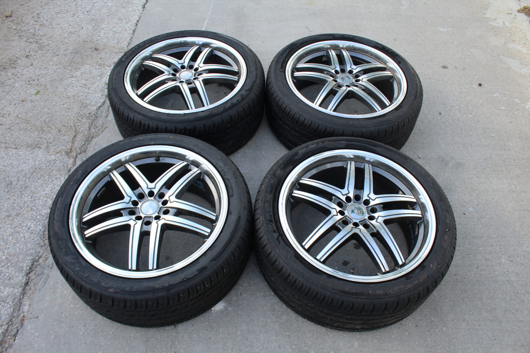 08-14 2008-2014 SUBARU WRX STI VOXX RIMS WHEELS & TIRES 10 SPOKE 5X100 ...