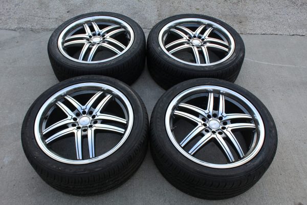 08-14 2008-2014 SUBARU WRX STI VOXX RIMS WHEELS & TIRES 10 SPOKE 5X100/5X114 - Image 2
