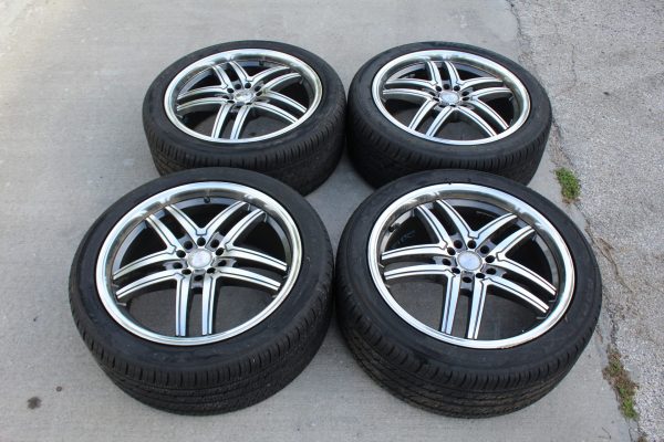 08-14 2008-2014 SUBARU WRX STI VOXX RIMS WHEELS & TIRES 10 SPOKE 5X100/5X114 - Image 3