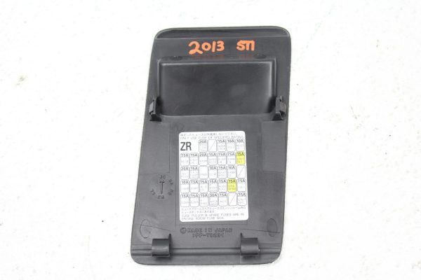 08-14 2008-2014 SUBARU IMPREZA WRX STI INTERIOR UNDER DASH FUSE BOX COVER PANEL - Image 4