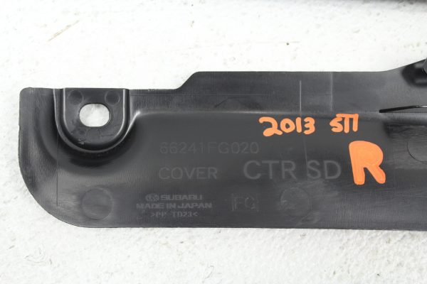 08-14 2008-2014 SUBARU IMPREZA WRX STI CENTER CONSOLE BASE SIDE TRIM OEM - Image 6