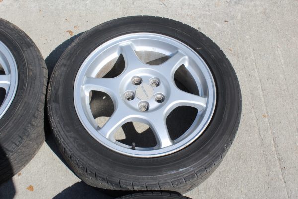 98-01 1998-2001 SUBARU IMPREZA 2.5 RS GC8 6 SPOKE WHEELS & TIRES 5X100 OEM - Image 7