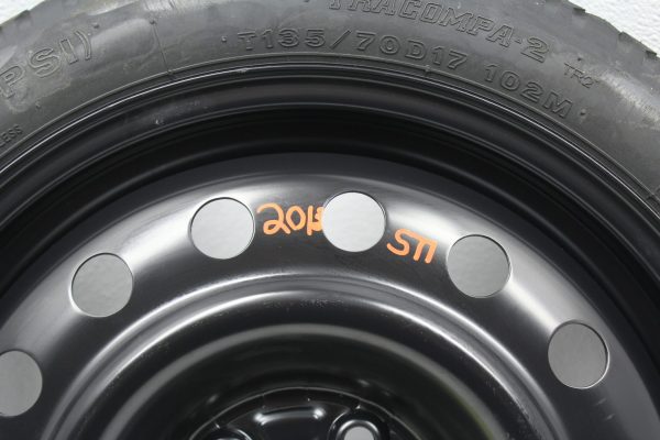 2015-2022 SUBARU WRX & 2005-2017 STI 5x114 SPARE TIRE DONUT WHEEL RIM 17x4 OEM 28151FG060 - Image 5