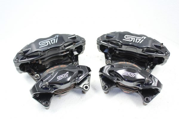 2008-2017 SUBARU WRX STI FRONT & REAR BREMBO BRAKE CALIPERS OEM 20K MILES EJ257