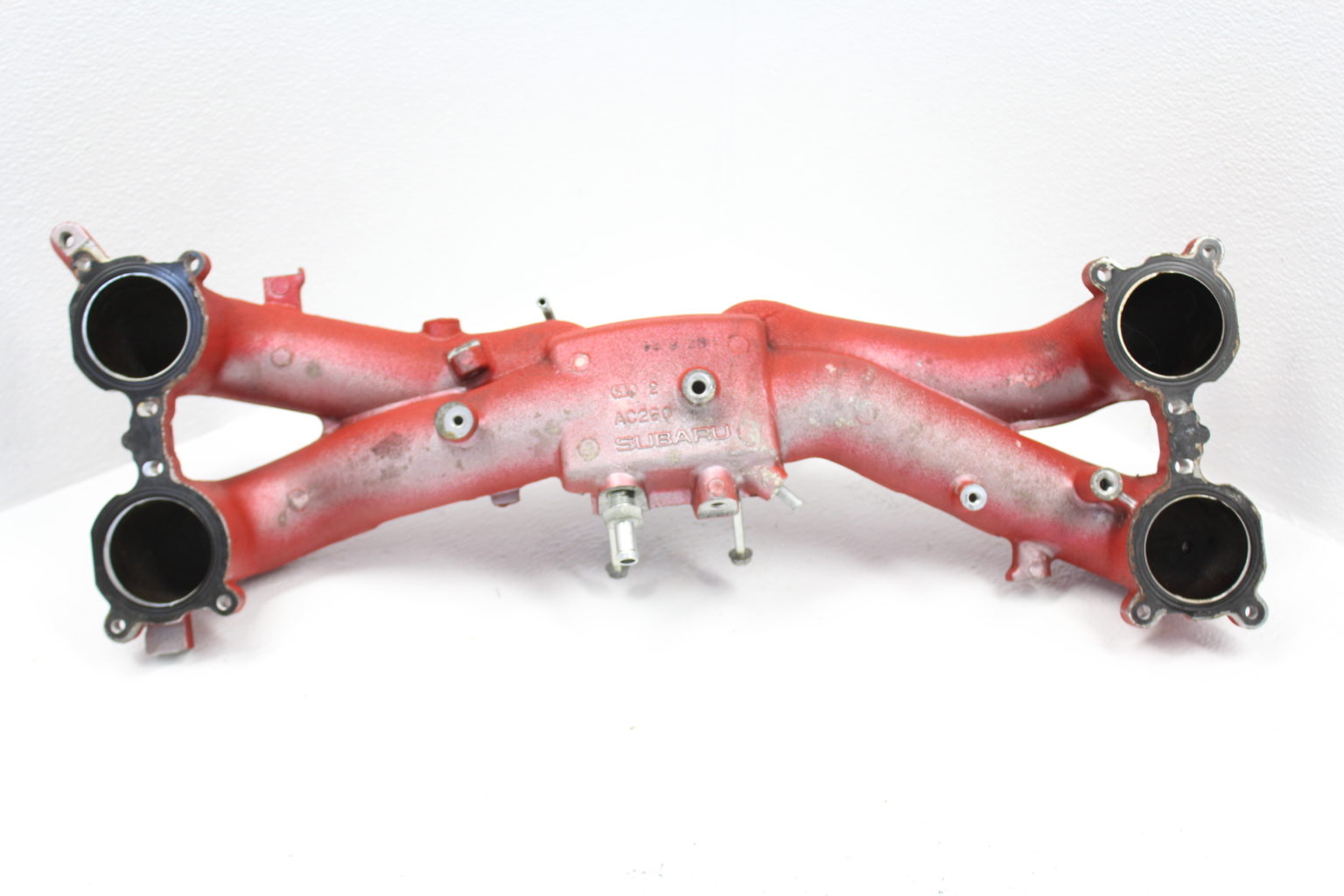 2008-2014 SUBARU WRX STI WRINKLE RED INTAKE MANIFOLD ASSEMBLY OEM ...