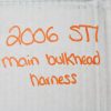 06 2006 SUBARU IMPREZA WRX STI MAIN BULK HEAD WIRING HARNESS OEM EJ257 - Image 12