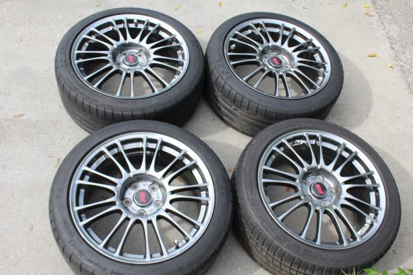 2008-2014 SUBARU WRX STI LIMITED FORGED RIMS WHEELS & TIRES 18x8.5 +55 5x114 - Image 2