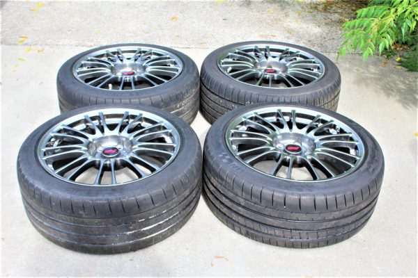 2008-2014 SUBARU WRX STI LIMITED FORGED RIMS WHEELS & TIRES 18x8.5 +55 5x114