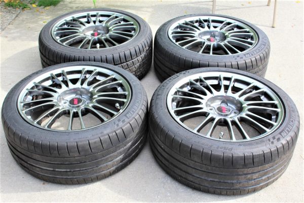 2008-2014 SUBARU WRX STI LIMITED FORGED RIMS WHEELS & TIRES 18x8.5 +55 5x114 - Image 3