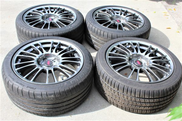 2008-2014 SUBARU WRX STI LIMITED FORGED RIMS WHEELS & TIRES 18x8.5 +55 5x114 - Image 4