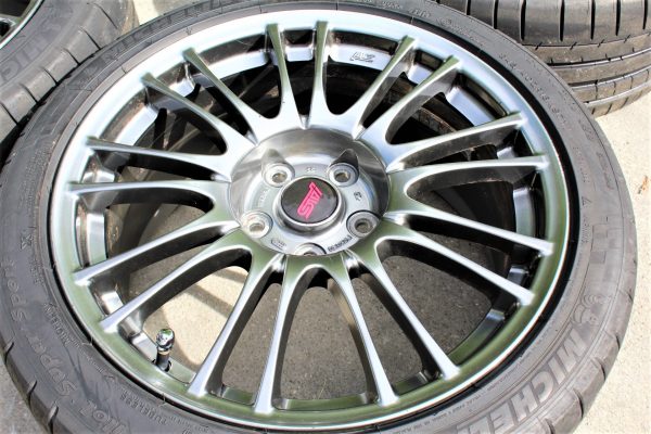2008-2014 SUBARU WRX STI LIMITED FORGED RIMS WHEELS & TIRES 18x8.5 +55 5x114 - Image 6