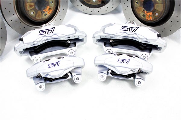 18 2018 SUBARU WRX STI TYPE RA 6/2 POT BREMBO BRAKE CALIPERS & ROTORS 7K MILES - Image 2