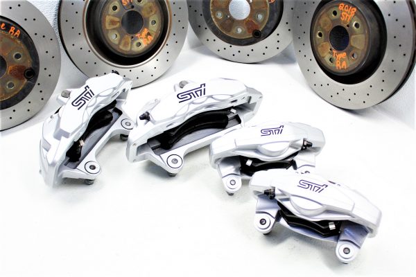 18 2018 SUBARU WRX STI TYPE RA 6/2 POT BREMBO BRAKE CALIPERS & ROTORS 7K MILES - Image 10