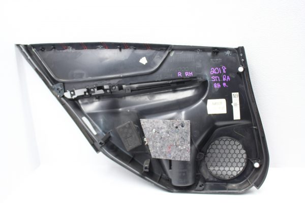 18 2018 SUBARU WRX STI TYPE RA REAR RIGHT HAND PASSENGER DOOR PANEL TRIM OEM - Image 5