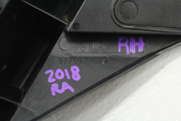 18 2018 SUBARU WRX STI TYPE RA PASSENGER SIDE RH BUMPER BRACKET 57707VA071 - Image 9