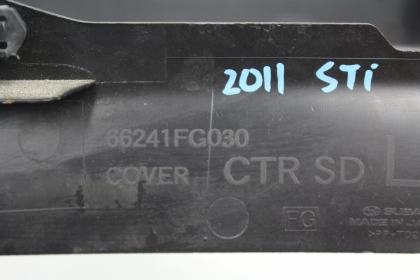 08-14 2008-2014 SUBARU WRX CENTER CONSOLE SIDE TRIM KICK PANEL OEM - Image 6