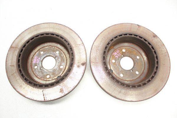2008-2017 SUBARU IMPREZA WRX STI REAR BRAKE ROTORS LH/RH SET OEM 5X114
