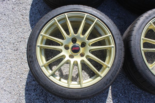 2005-2017 SUBARU WRX STI GOLD PRODRIVE GT1 RIMS WHEELS & TIRES 18X8.5 5X114 +53 - Image 3