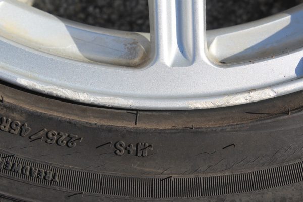 04 2004 SUBARU WRX STI SILVER FORGED BBS RIMS WHEELS & TIRES 5X100 17X7.5 OEM - Image 8