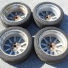 04 2004 SUBARU WRX STI SILVER FORGED BBS RIMS WHEELS & TIRES 5X100 17X7.5 OEM - Image 12