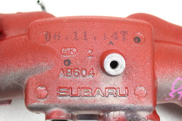 2004-2006 SUBARU WRX STI WRINKLE RED INTAKE MANIFOLD ASSEMBLY OEM *PEELING PAINT - Image 7