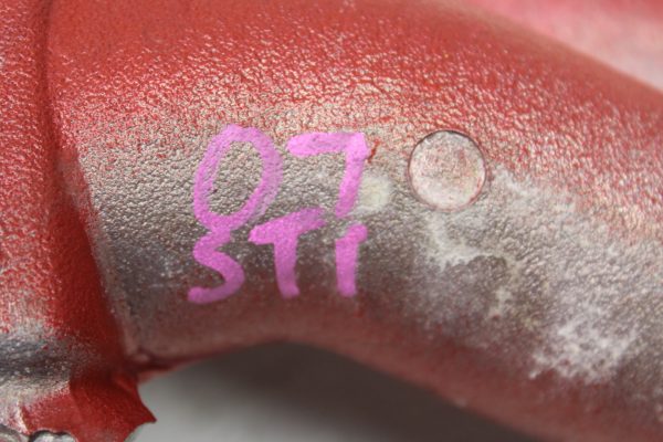 2004-2006 SUBARU WRX STI WRINKLE RED INTAKE MANIFOLD ASSEMBLY OEM *PEELING PAINT - Image 8