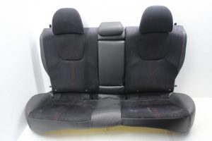 2008-2014 SUBARU WRX STI REAR UPPER & LOWER LEATHER/SUEDE BLACK SEATS W/ARM REST
