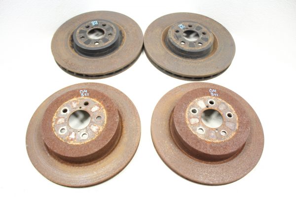 04 2004 SUBARU WRX STI FRONT & REAR BREMBO BRAKE ROTORS LH/RH SET 5X100