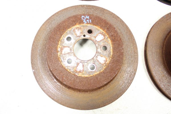 04 2004 SUBARU WRX STI FRONT & REAR BREMBO BRAKE ROTORS LH/RH SET 5X100 - Image 2