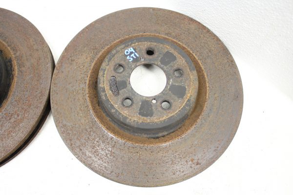04 2004 SUBARU WRX STI FRONT & REAR BREMBO BRAKE ROTORS LH/RH SET 5X100 - Image 4