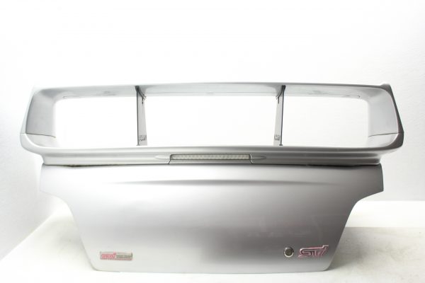 04-05 2004-2005 SUBARU IMPREZA WRX STI TRUNK LID DECK W/ SPOILER ASSEMBLY SILVER