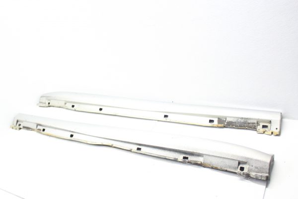 2004-2007 SUBARU WRX STI SIDE SKIRTS ROCKER PANELS SET LH/RH SILVER OEM - Image 2