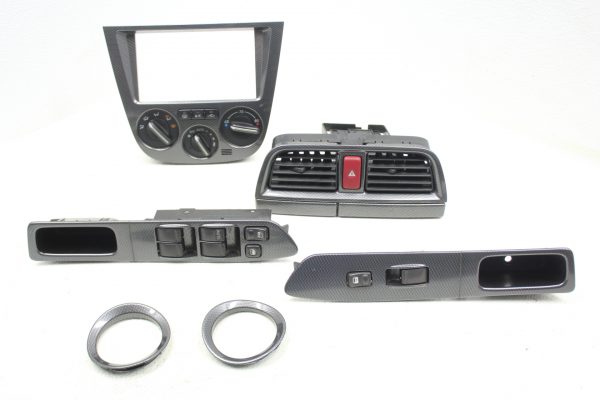2002-2004 SUBARU IMPREZA WRX & STI SPT CARBON FIBER INTERIOR TRIM SET OEM (RARE)
