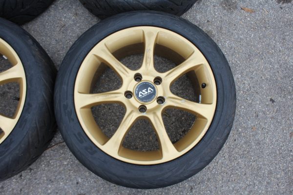 2015+ SUBARU WRX & 2004-2017 STI GOLD ASA JH-3 17X7.5 5X114 RIMS WHEELS & TIRES - Image 6