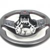 2015-2020 SUBARU WRX STI STEERING WHEEL ASSEMBLY RED STITCHED OEM - Image 2