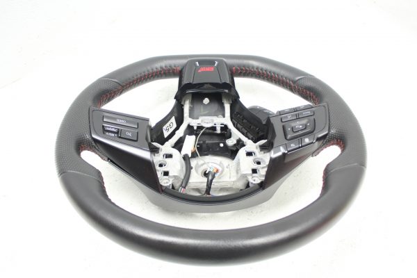 2015-2020 SUBARU WRX STI STEERING WHEEL ASSEMBLY RED STITCHED OEM - Image 2