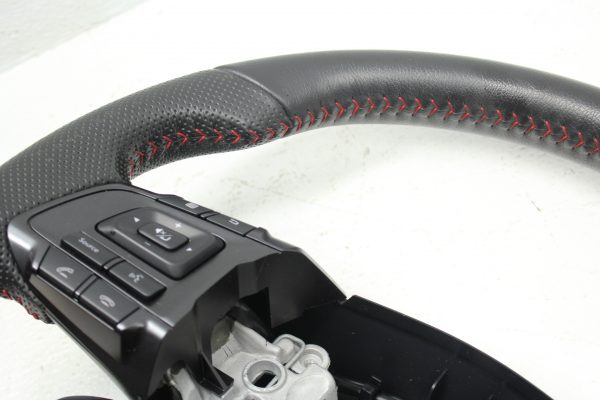 2015-2020 SUBARU WRX STI STEERING WHEEL ASSEMBLY RED STITCHED OEM - Image 3