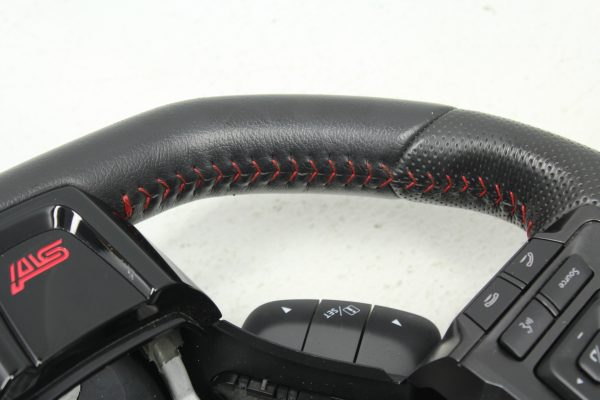 2015-2020 SUBARU WRX STI STEERING WHEEL ASSEMBLY RED STITCHED OEM - Image 5