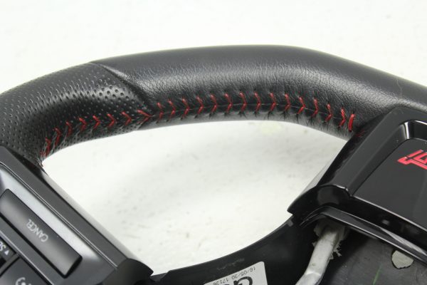 2015-2020 SUBARU WRX STI STEERING WHEEL ASSEMBLY RED STITCHED OEM - Image 6