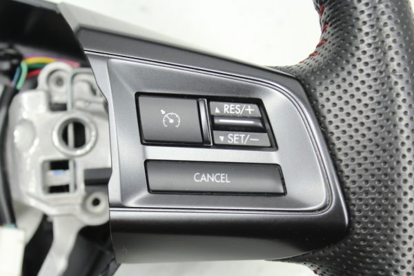 2015-2020 SUBARU WRX STI STEERING WHEEL ASSEMBLY RED STITCHED OEM - Image 9