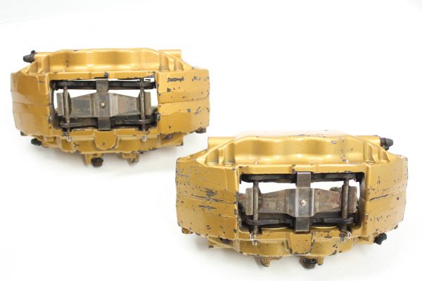 04-07 2004-2007 SUBARU WRX STI GOLD FRONT BREMBO BRAKE CALIPERS OEM EJ257 - Image 5