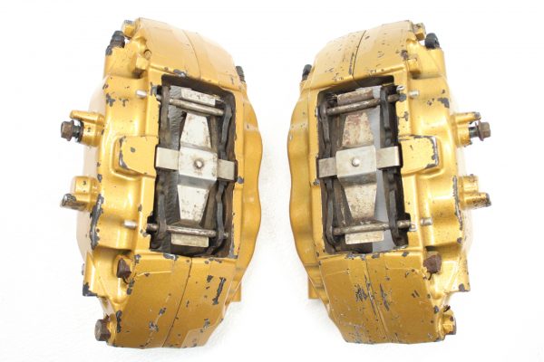 04-07 2004-2007 SUBARU WRX STI GOLD FRONT BREMBO BRAKE CALIPERS OEM EJ257 - Image 7