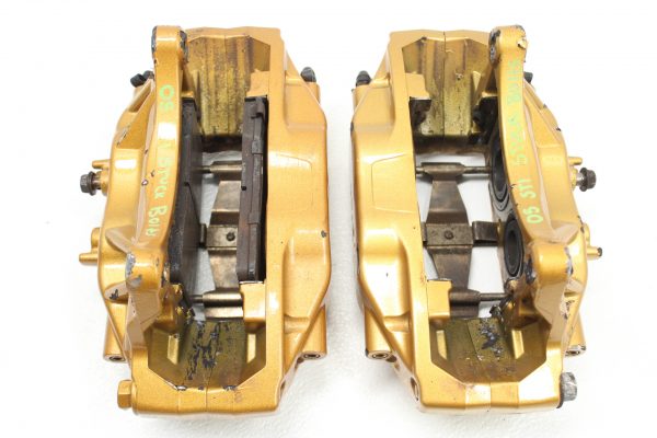 04-07 2004-2007 SUBARU WRX STI GOLD FRONT BREMBO BRAKE CALIPERS OEM EJ257 - Image 7