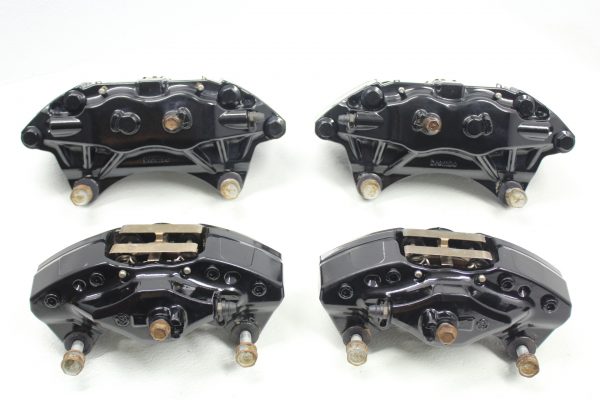 2008-2017 SUBARU WRX STI FRONT & REAR BREMBO BRAKE CALIPERS SET 26K MILES OEM - Image 3