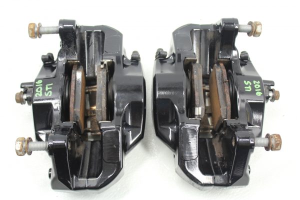 2008-2017 SUBARU WRX STI FRONT & REAR BREMBO BRAKE CALIPERS SET 26K MILES OEM - Image 6